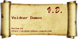 Veidner Damos névjegykártya